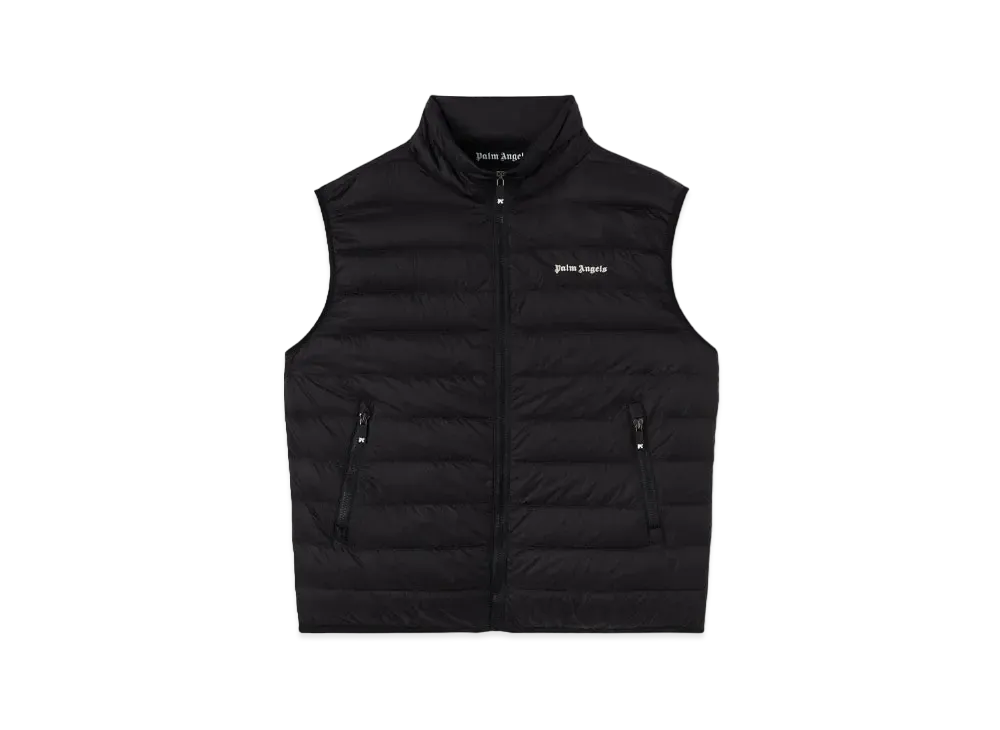 PALM ANGELS Logo Down Vest "Black"