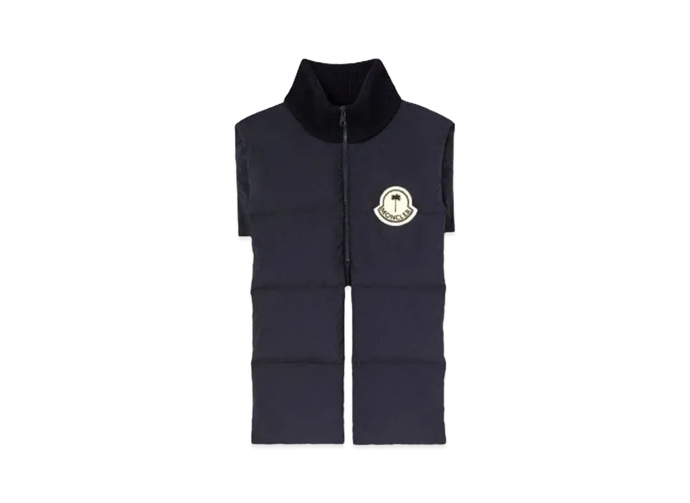 PALM ANGELS x MONCLER Genius Bib "Navy Blue"