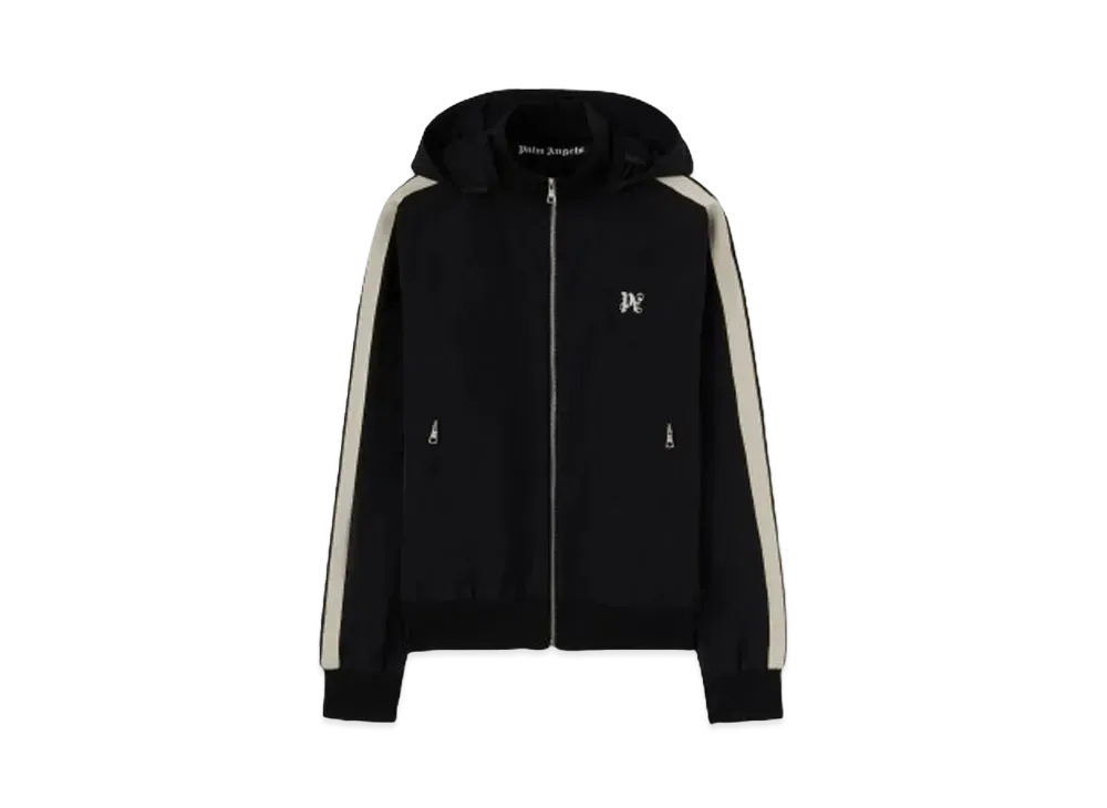 PALM ANGELS Monogram Nylon Track Jacket "Black"
