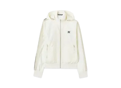 PALM ANGELS Monogram Nylon Track Jacket "Off White"