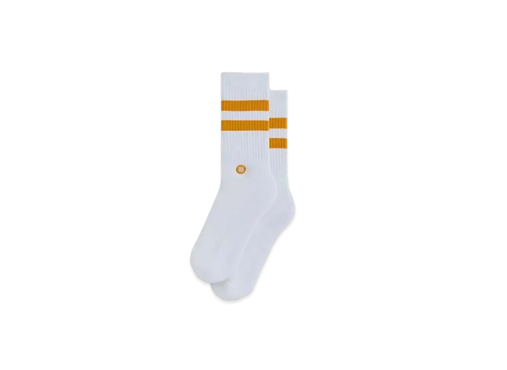 Kith Classics x Stance Crew Sock "White / Gold"