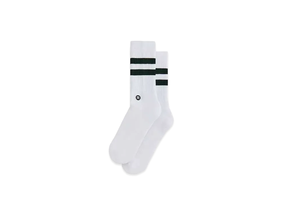 Kith Classics x Stance Crew Sock "White / Forest Green"