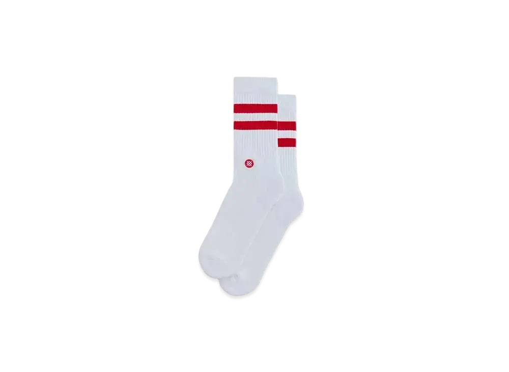 Kith Classics x Stance Crew Sock "White / Red"