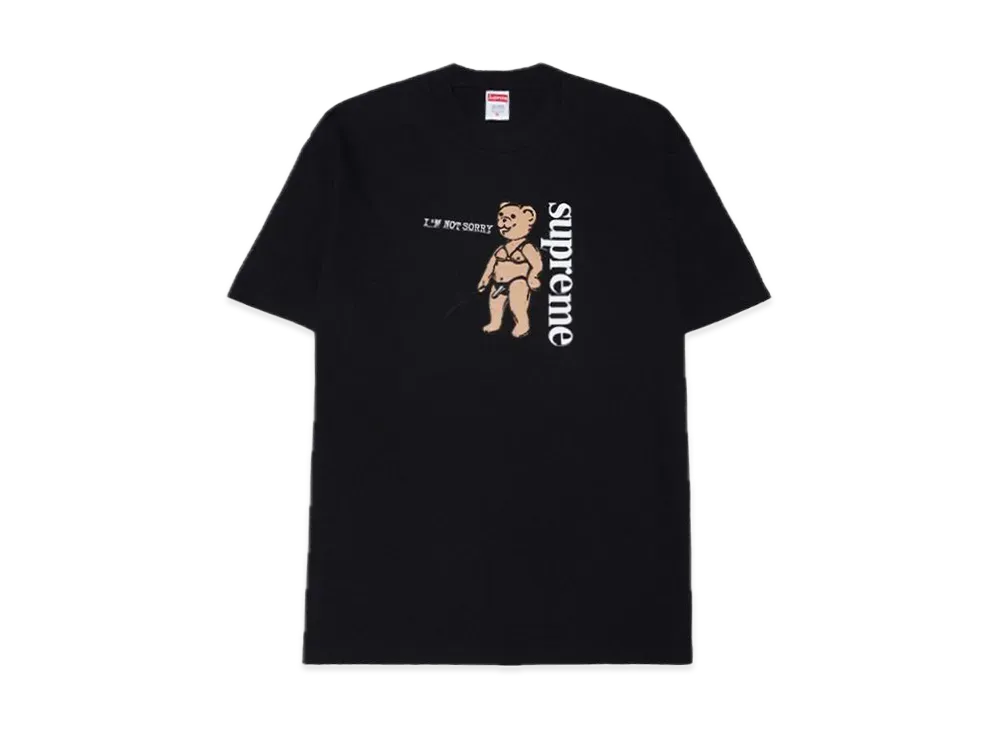 シュプリーム ノット ソーリー Tシャツ "ブラック"