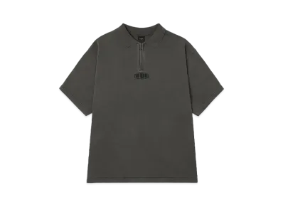 HUF Summer 24 Maximize Dyed Zip Polo "Black"