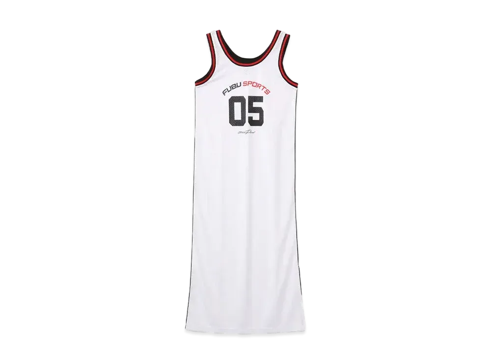 atmos pink x FUBU Mesh Long One-piece "White"