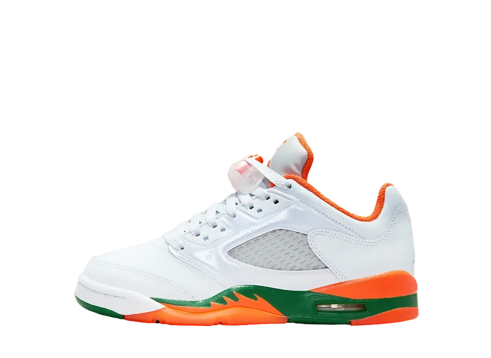 Nike GS Air Jordan 5 "Football Grey/Pine Green/Brilliant Orange"