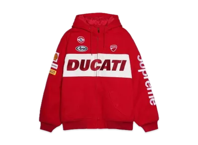 Supreme x Ducati Hooded Racing Jacket "Red"