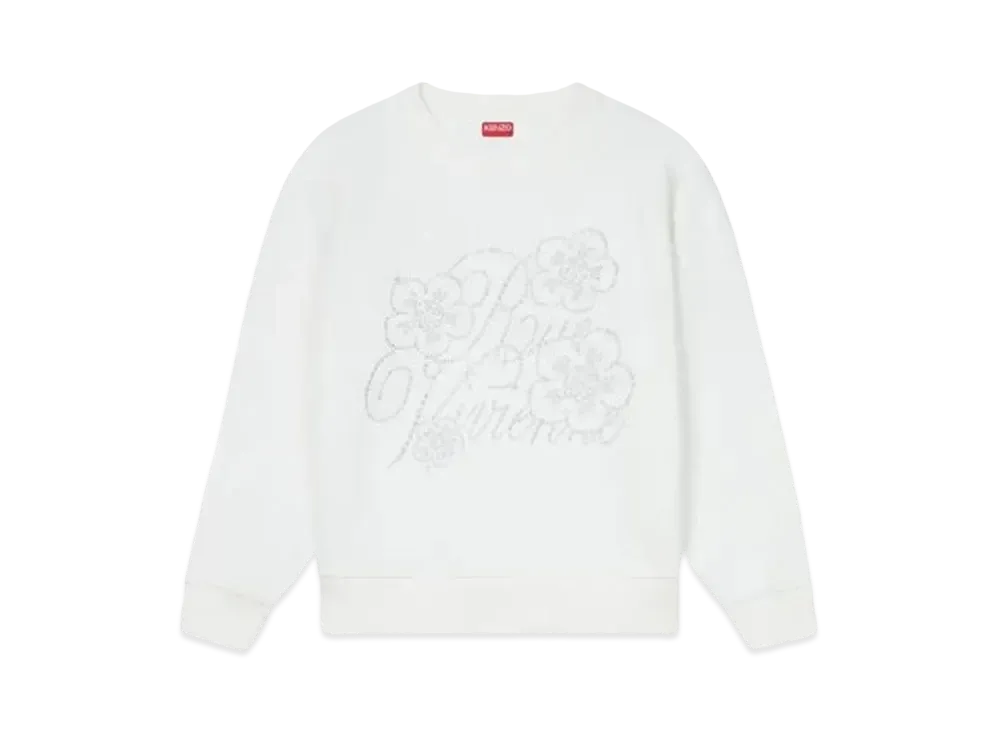 KENZO 'CONSTELLATION' Embroidery Classic Sweat "Off White"