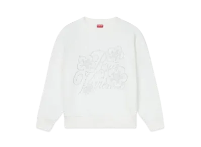KENZO 'CONSTELLATION' Embroidery Classic Sweat "Off White"