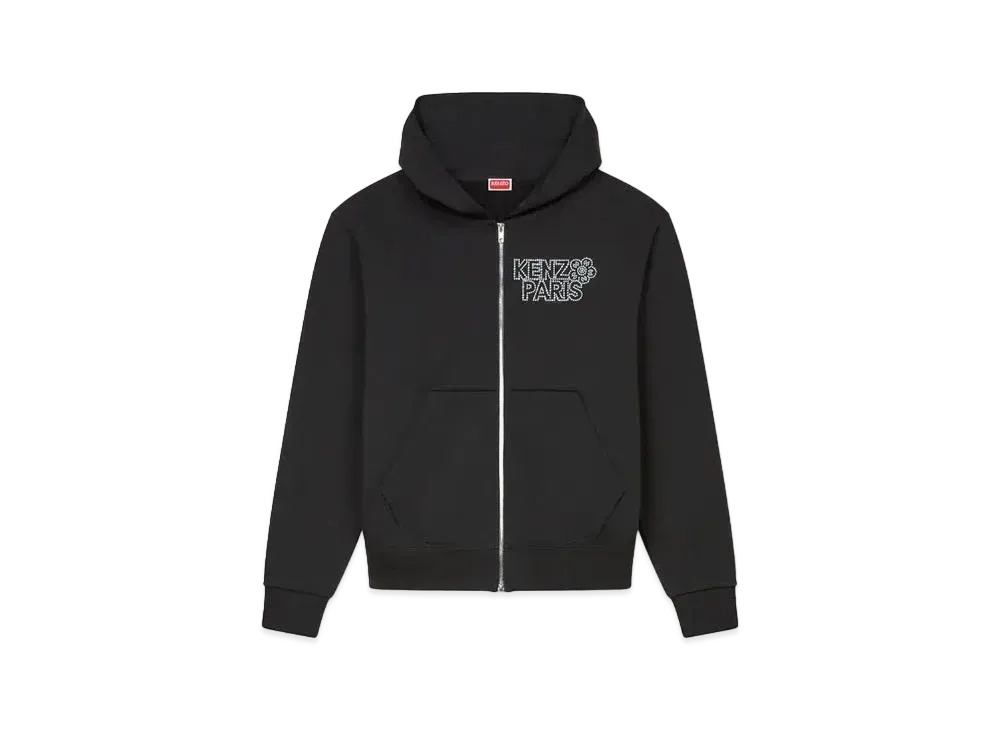 KENZO 'CONSTELLATION' Embroidery Zip Hoodie "Black"