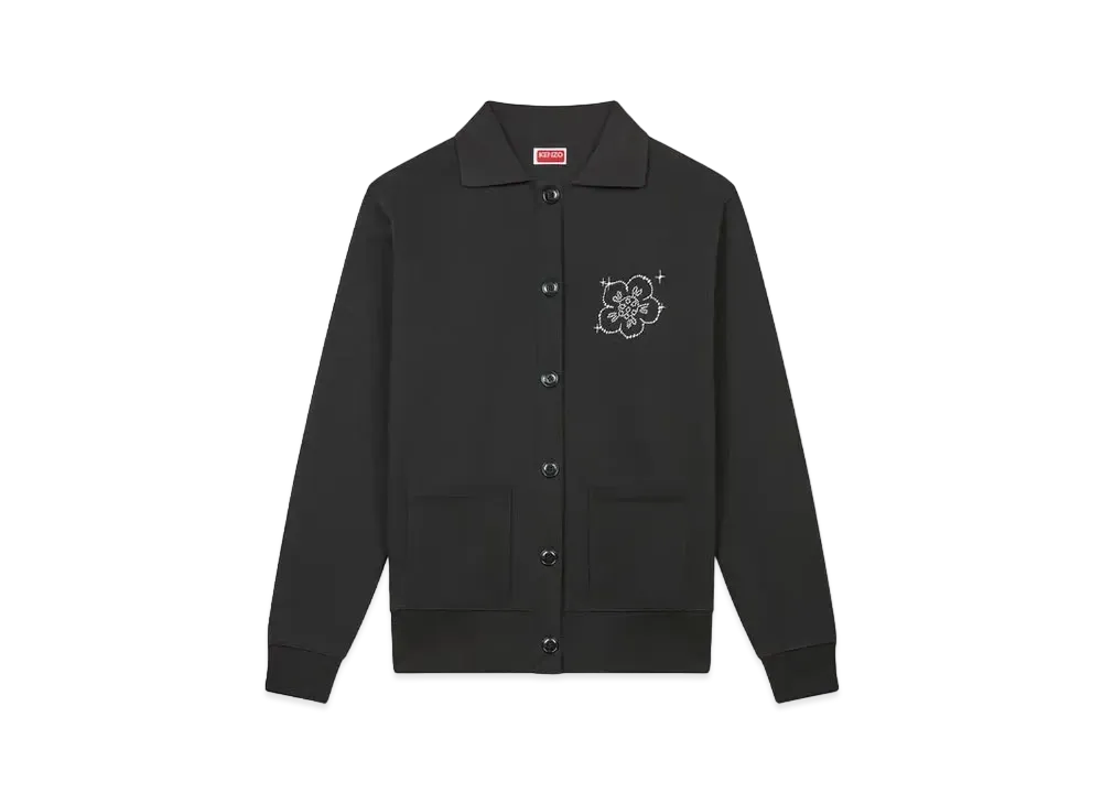 KENZO 'CONSTELLATION' Embroidery Loose Cardigan "Black"