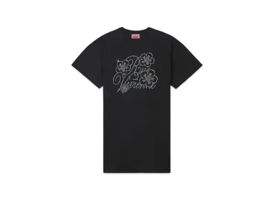 KENZO 'CONSTELLATION' Embroidery T-shirt Dress "Black"