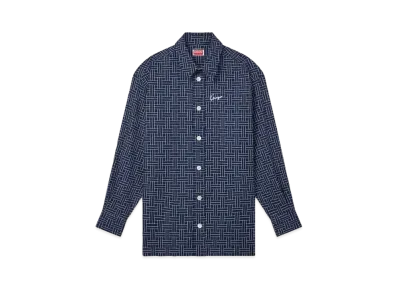 KENZO 'WEAVE' Oversize Shirt "Midnight Blue"