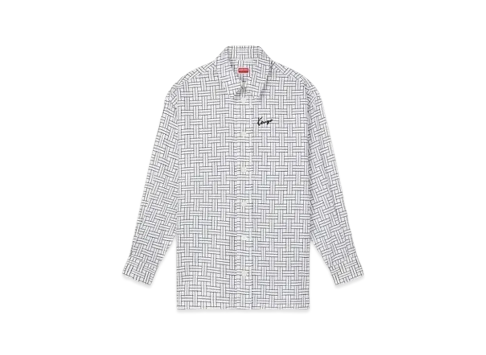 KENZO 'WEAVE' Oversize Shirt "White"
