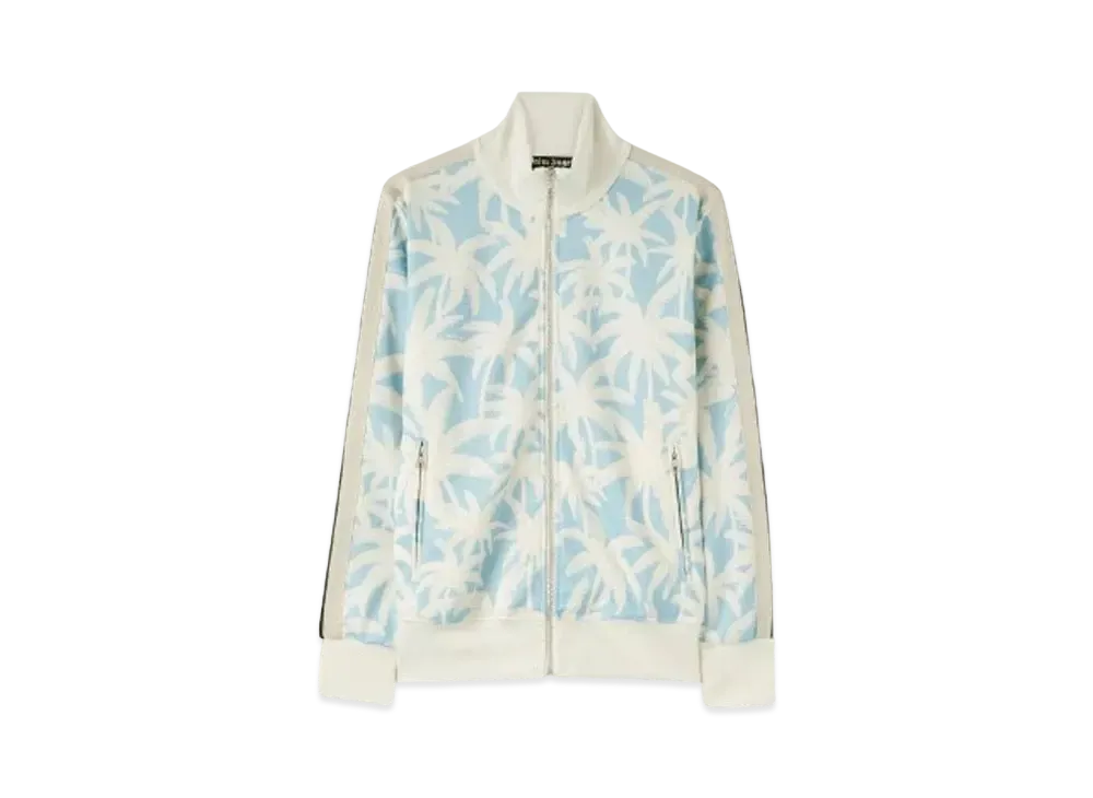 PALM ANGELS Palms Allover Track Jacket "Light Blue"