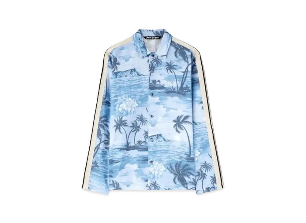 PALM ANGELS Sunset Track Shirt "Indigo Blue"