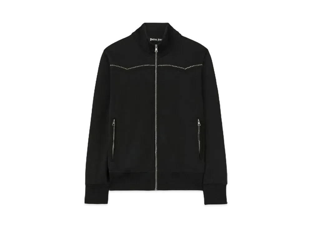 PALM ANGELS Monogram Stud Track Jacket "Black "