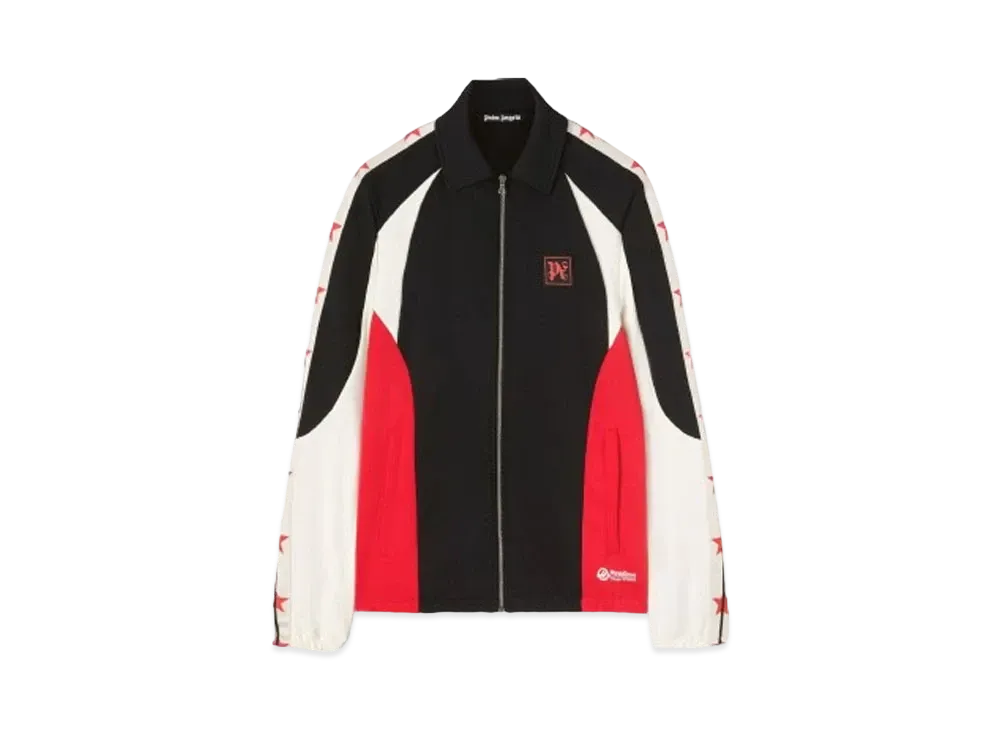 PALM ANGELS Track Jacket Money Glam Haas F1 Team "Black Off White"