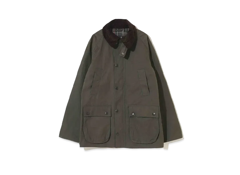 Barbour Bedale Peach Skin Blouson (Slim Fit) "Green"