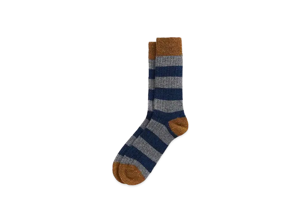 Barbour Horton Border Socks "Gray"