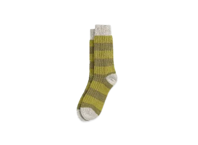 Barbour Horton Border Socks "Olive"