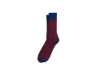 Barbour Bicolor Socks "Red"