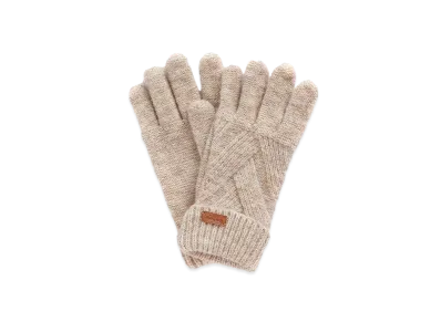 Barbour Dace Cable Knit Gloves "Beige"