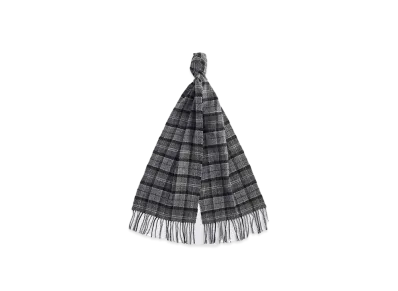 Barbour Wool Tartan Scarf "Black"