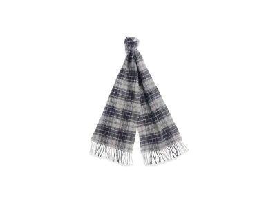 Barbour Wool Tartan Scarf "D Gray"
