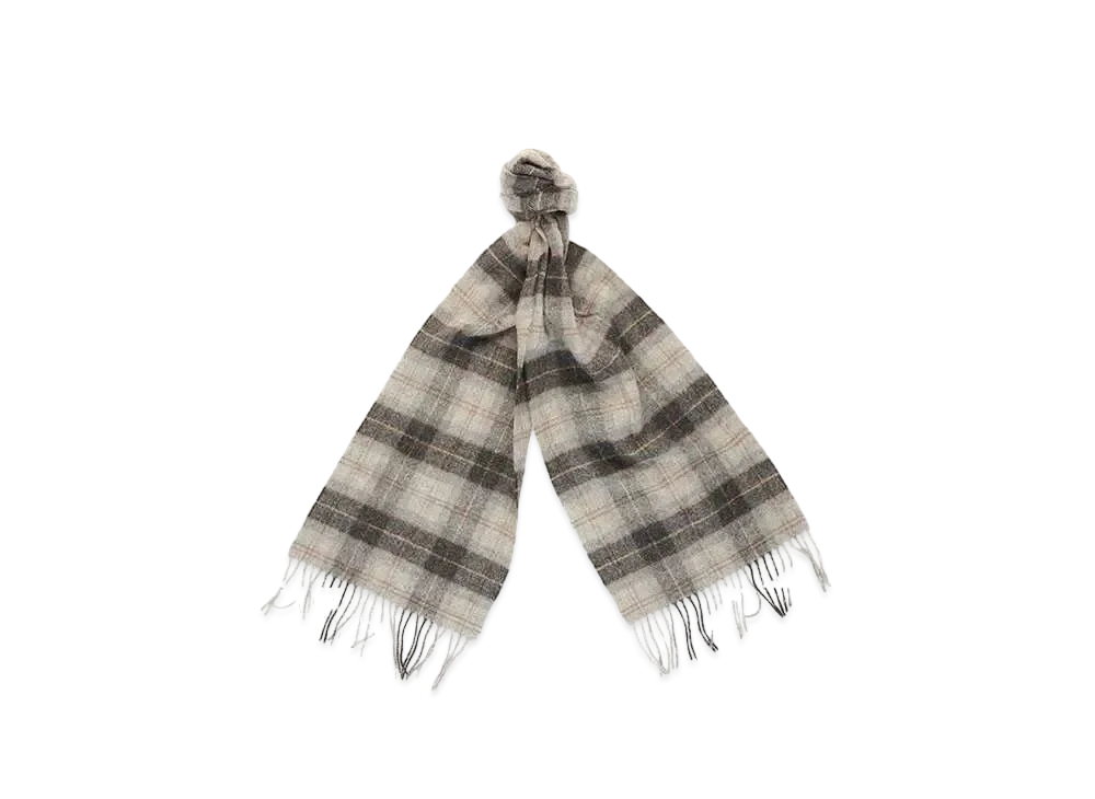 Barbour Wool Tartan Scarf "Silver"