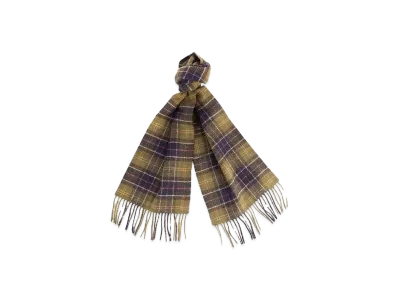 Barbour Wool Tartan Scarf "Green"