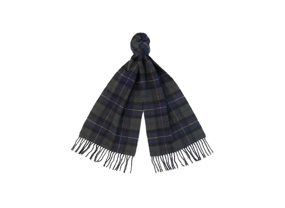 Barbour Wool Tartan Scarf "Khaki"
