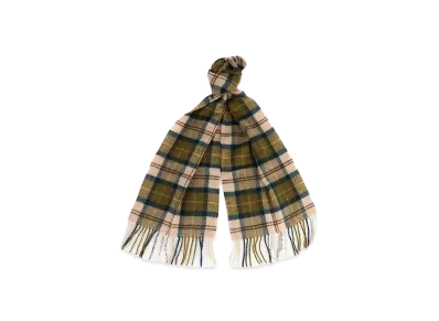 Barbour Wool Tartan Scarf "Beige"