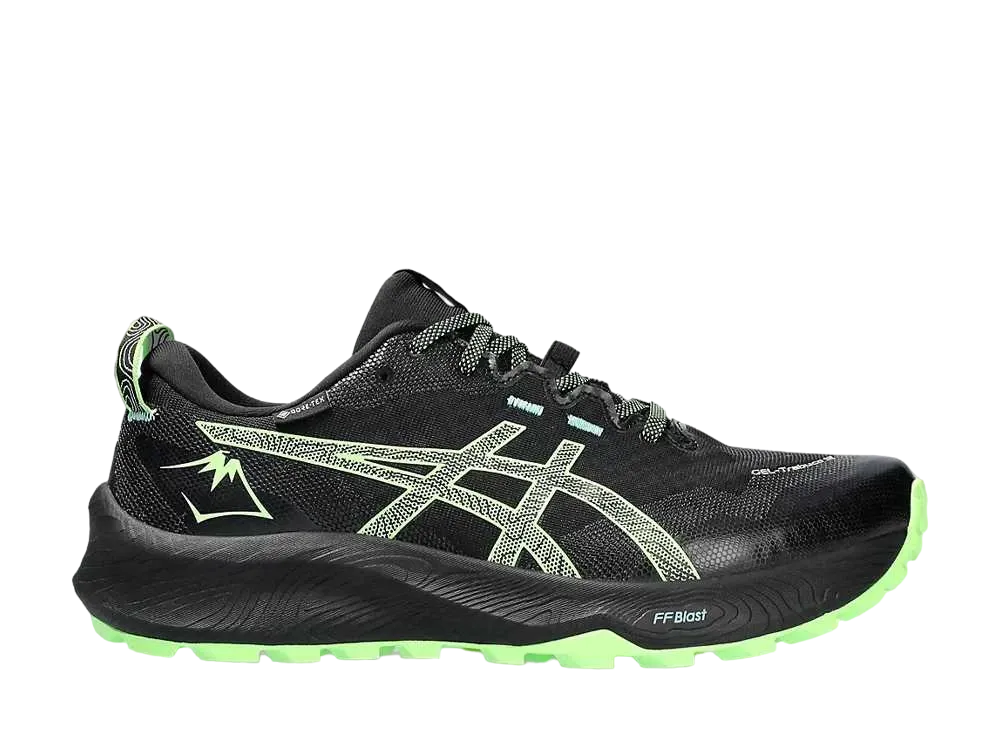 アシックス ゲルトラブーコ12 ゴアテックス "ブラック/イルミネートグリーン"