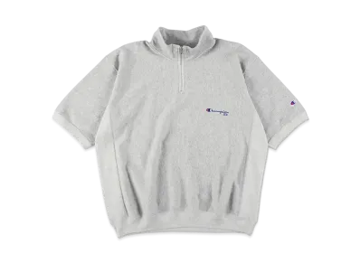 WIND AND SEA x Champion Reverse Weave(R) S/S Half Zip Sweatshirt "Oxford Gray"