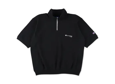 WIND AND SEA x Champion Reverse Weave(R) S/S Half Zip Sweatshirt "Midnight Black"