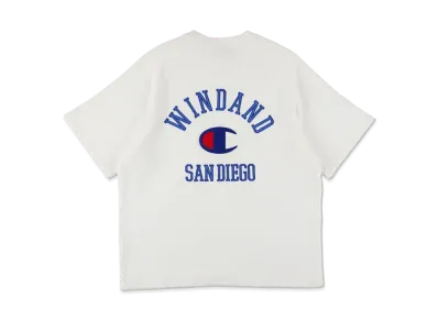 WIND AND SEA x Champion S/S Pile Raglan T-shirt "White"