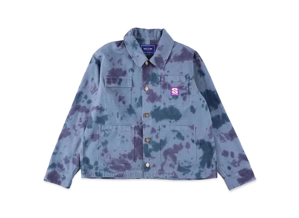 WIND AND SEA Uneven Dye Cover All "Smalt"