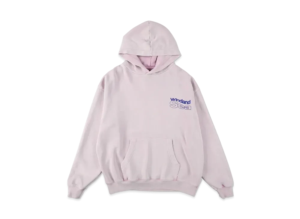 WIND AND SEA Smooth Pigment Dye Hoodie "Chamois Pink"