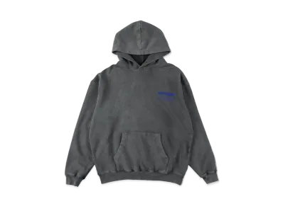 WIND AND SEA Smooth Pigment Dye Hoodie "Charcoal"