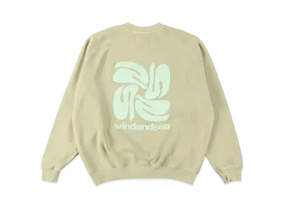 WIND AND SEA Smooth Pigment Dye Crew "Sand"