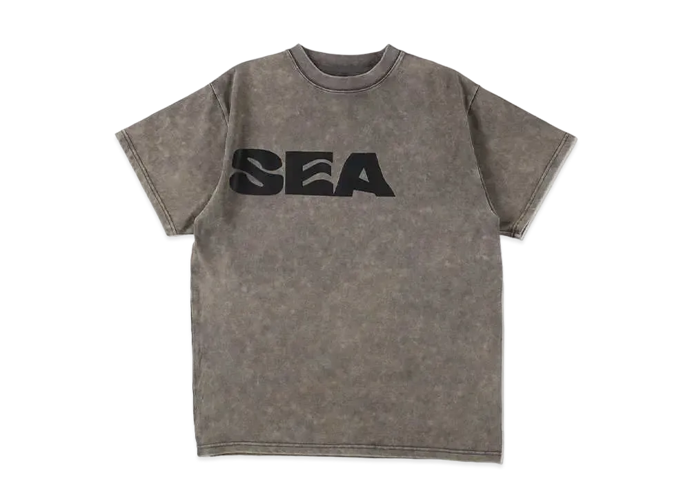 WIND AND SEA Smooth Pigment Dye (Sea) S/S Tee "Charcoal"