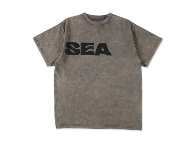 WIND AND SEA Smooth Pigment Dye (Sea) S/S Tee "Charcoal"