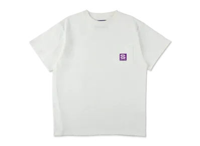 WIND AND SEA Uneven Dye Pocket S/S Tee "White"