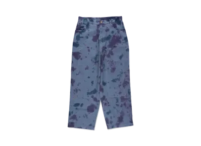 WIND AND SEA Uneven Dye Painter Pant "Smalt"