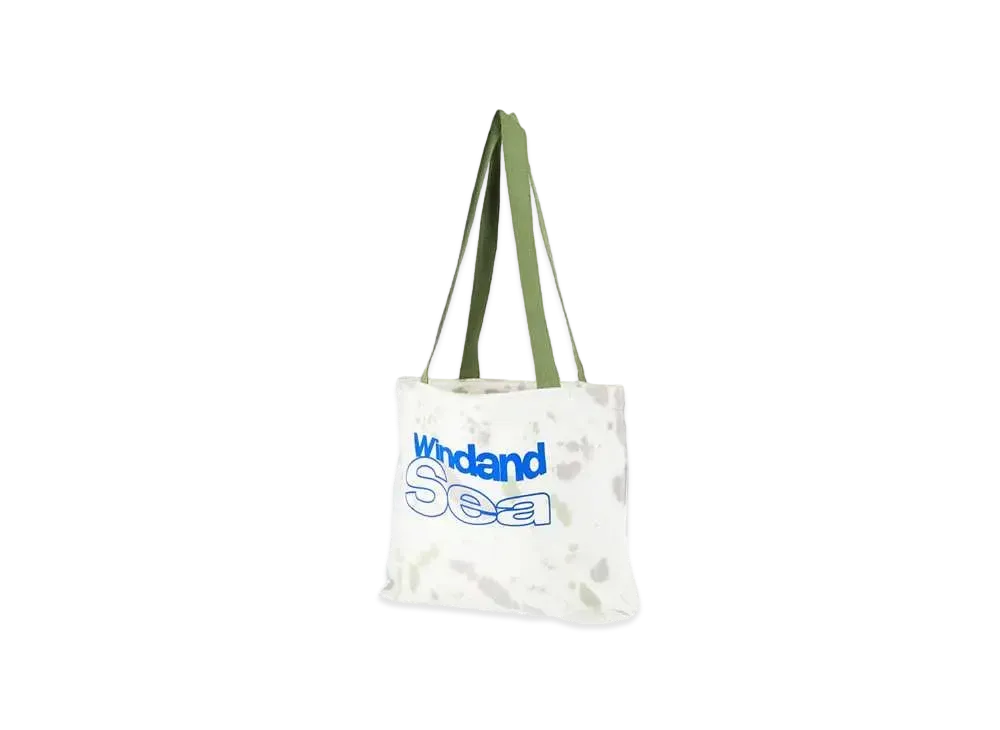 WIND AND SEA Big Canvas Tote Bag "Celadon"