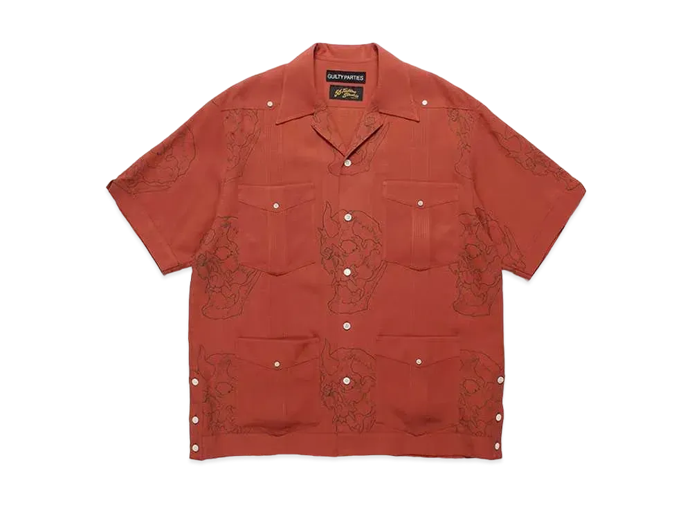 WACKO MARIA x 56 Tattoo Studio / Cuba Shirt "Burgundy"