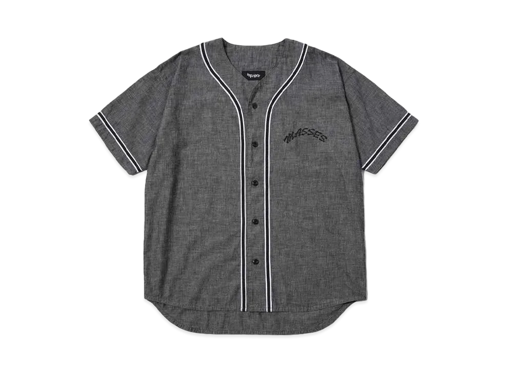 MASSES BASEBALL SHIRT "BLACK"