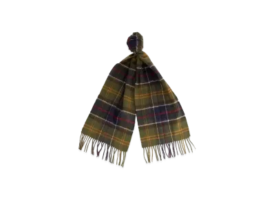 Barbour Wool / Cashmere Tartan Scarf "Green"
